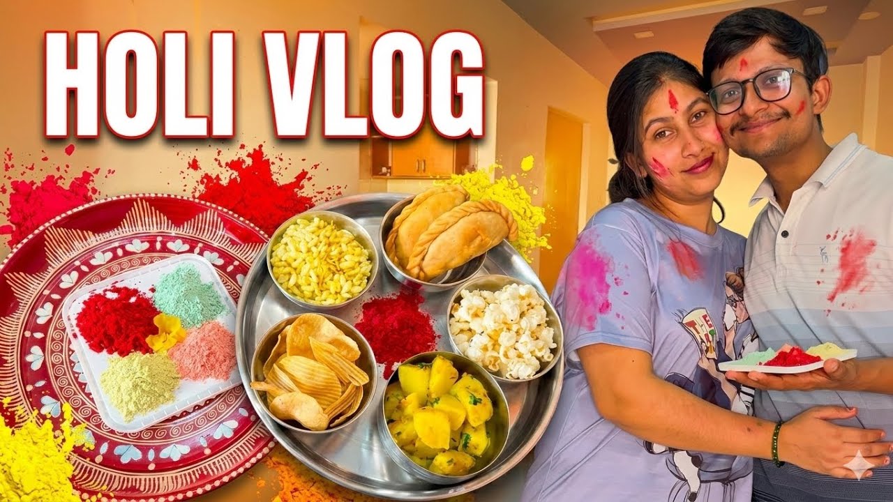 Hamari sath m 30ri holi 😍|| Is bar holi ghar se dur Gujarat m celebrate ki 🥹 || Kanchan Tiwari 