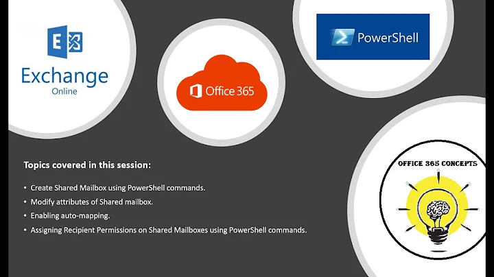 Mastering Office 365 with Powershell - Session 4 | How to manage Shared Mailboxes using Powershell