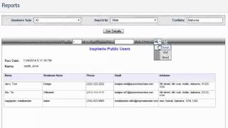 Public Users - Reports