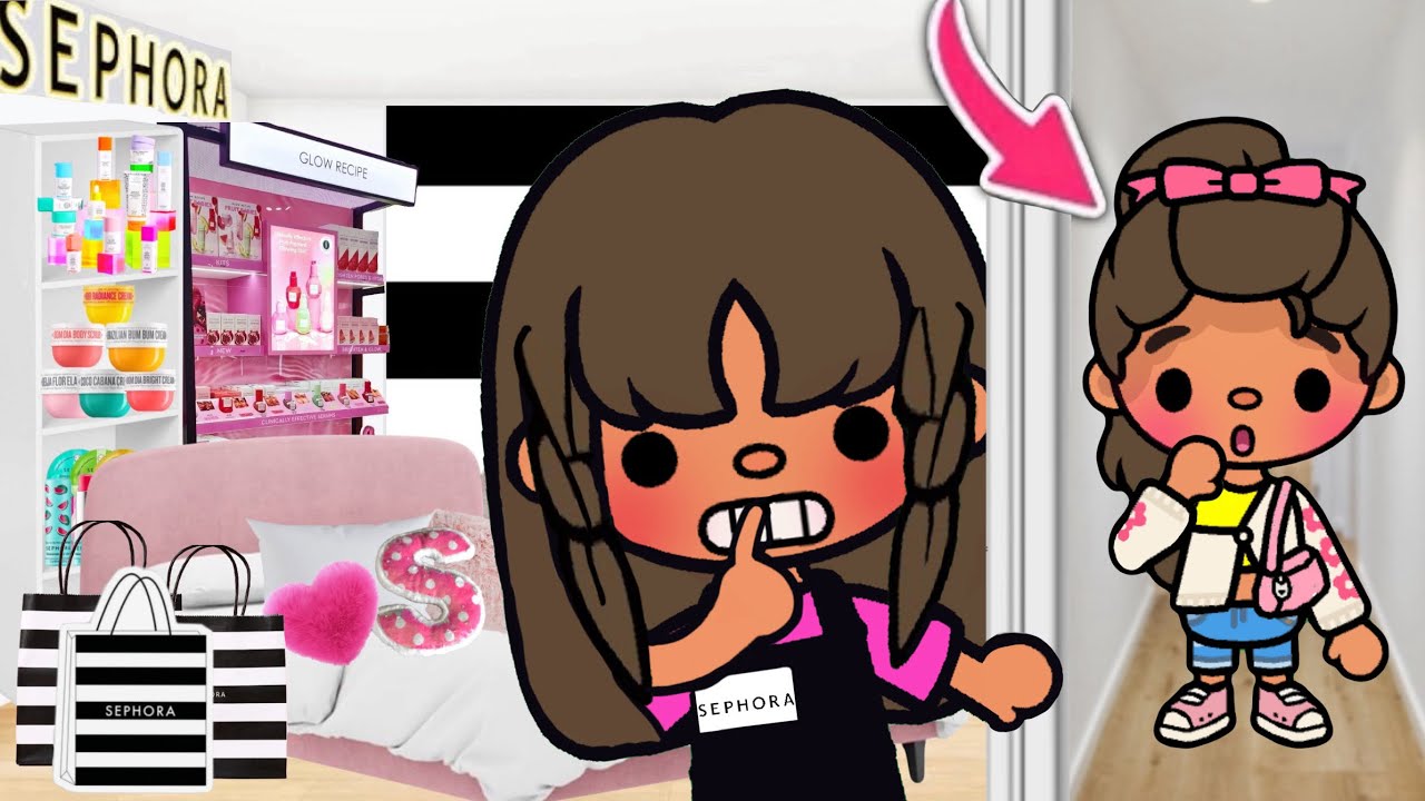Создаю СЕКРЕТНЫЙ магазин SEPHORA у себя дома! 🤫 Мои дочери УЗНАЛИ! || Toca boca ROLEPLAY (озвучка...