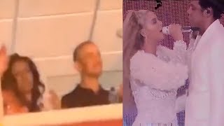 Barack and Michelle Obama dancing at Beyonce and Jay-Z&#39;s concert