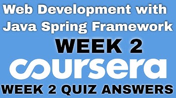 Web Development with Java Spring Framework week 2 coursera quiz answers | Web Development Coursera