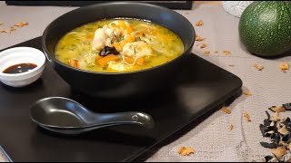 Soupe thai poisson. Thai fish soup. حساء السمك التايلاندي