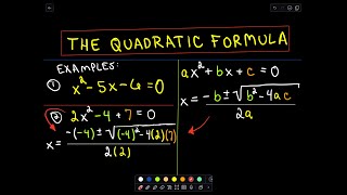 Using The Quadratic Formula