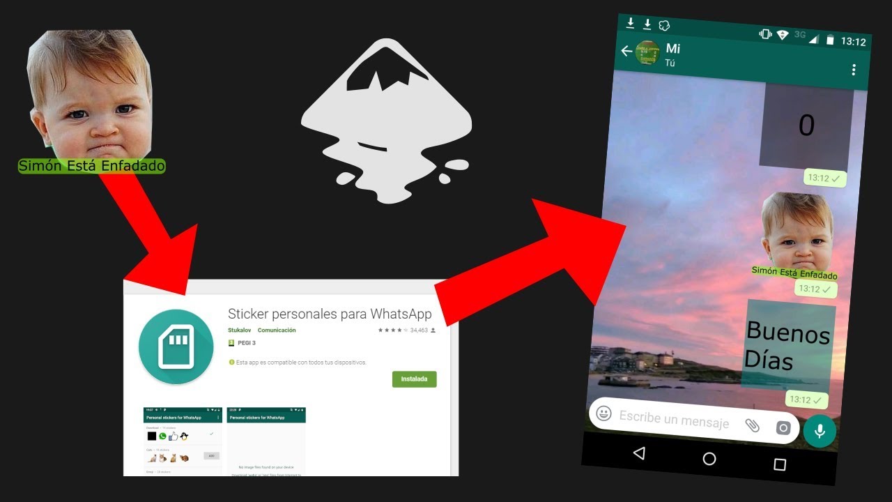 Stickers Whatsapp Personalizados Con Inkscape Youtube