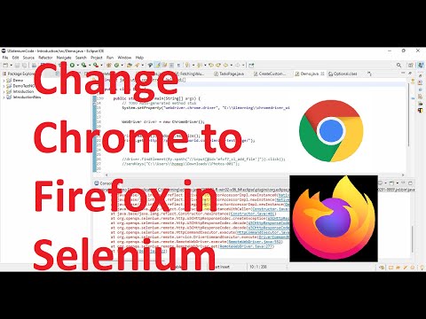 How to run the selenium web driver program in different browsers (Chrome to Firefox)?
