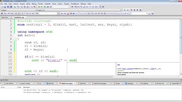 C++ Programlama - Ders 31 - Enum yapısı