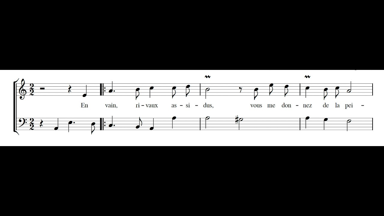 MARC-ANTOINE CHARPENTIER: En vain rivaux assidus PDF SCORE - YouTube