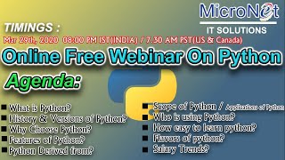 #Python- Introduction to Python | What is Python? | Why Choose Python? | KTEXperts | Scholar IT Sol Profile