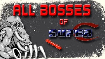Super C - NES: All Bosses (No Damage)