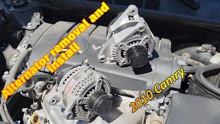 2010 Toyota Camry alternator removal and install.