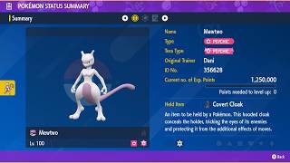 Mewtwo (Any NPCs) - Solo #2 - 7 Star Farigiraf Raid - Pokemon Scarlet/Violet