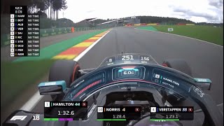 Lewis Hamilton experiencing 6.0 G force during braking | F1 2020 Spa Qualifying
