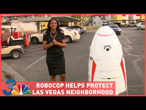 Robocop protects Las Vegas neighborhood