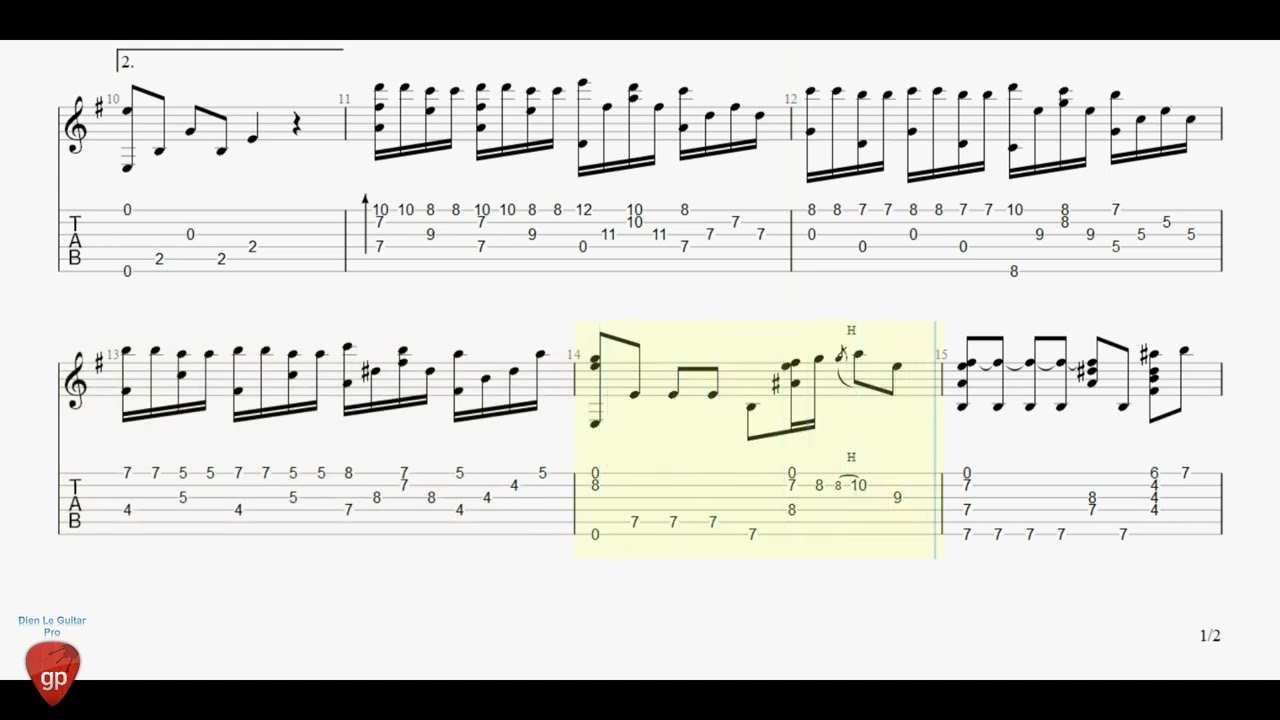 Les Parapluies de Cherbourg Guitar Tabs YouTube