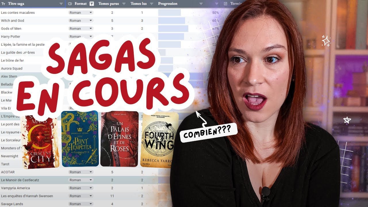 Bilan de mes SAGAS EN COURS 📝📚 édition 2025