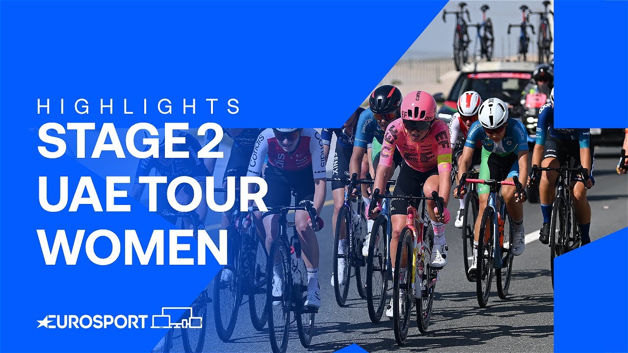 🚴‍♀️ Stage 2 Highlights UAE Tour Women 2024 | Eurosport Cycling