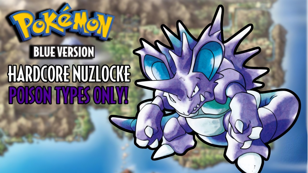 Blue Poison Types Pokemon Blue Hardcore Nuzlocke - Poison Types Only - YouTube