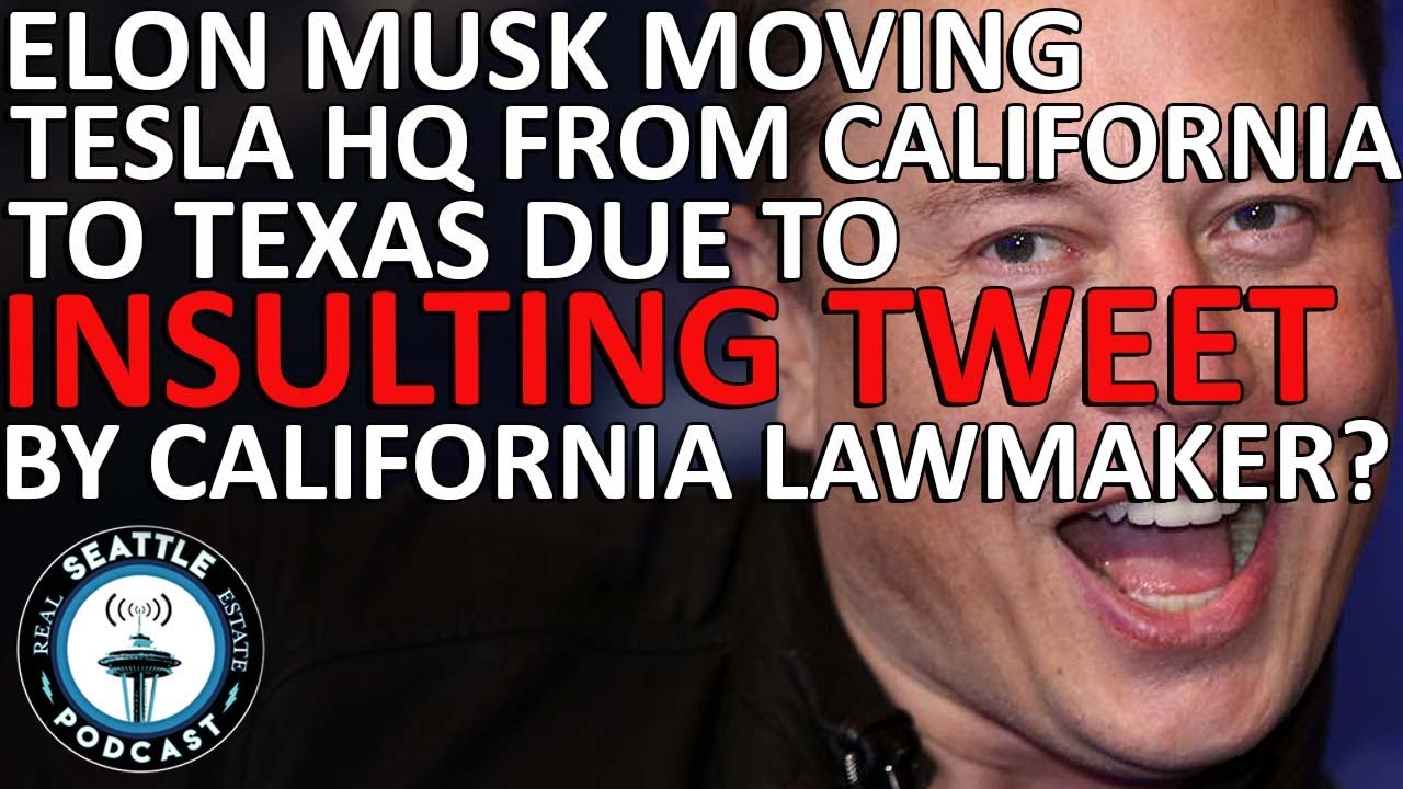 Elon Musk says Tesla will move HQ from California to Texas - YouTube