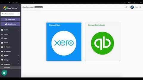 Xero Integration with FoodRazor