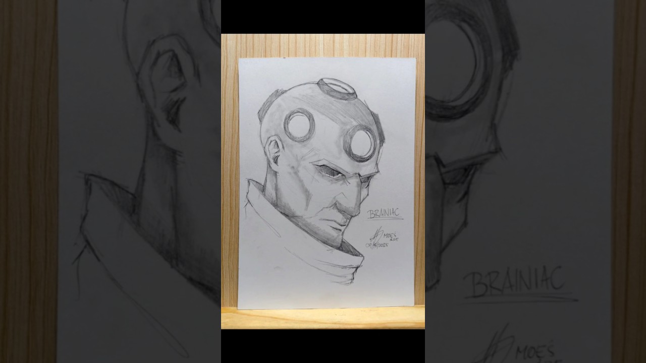 Drawing Brainiac 