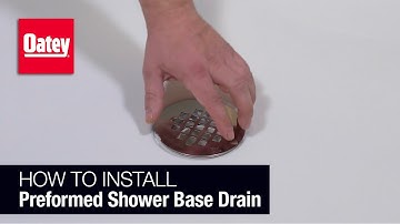 How to Install a Shower Drain in a Pre-formed Base