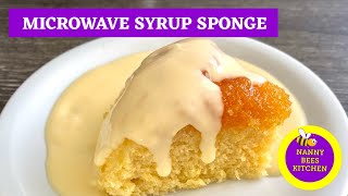 Microwave Golden Syrup Sponge Pudding - Treacle Sponge Pudding