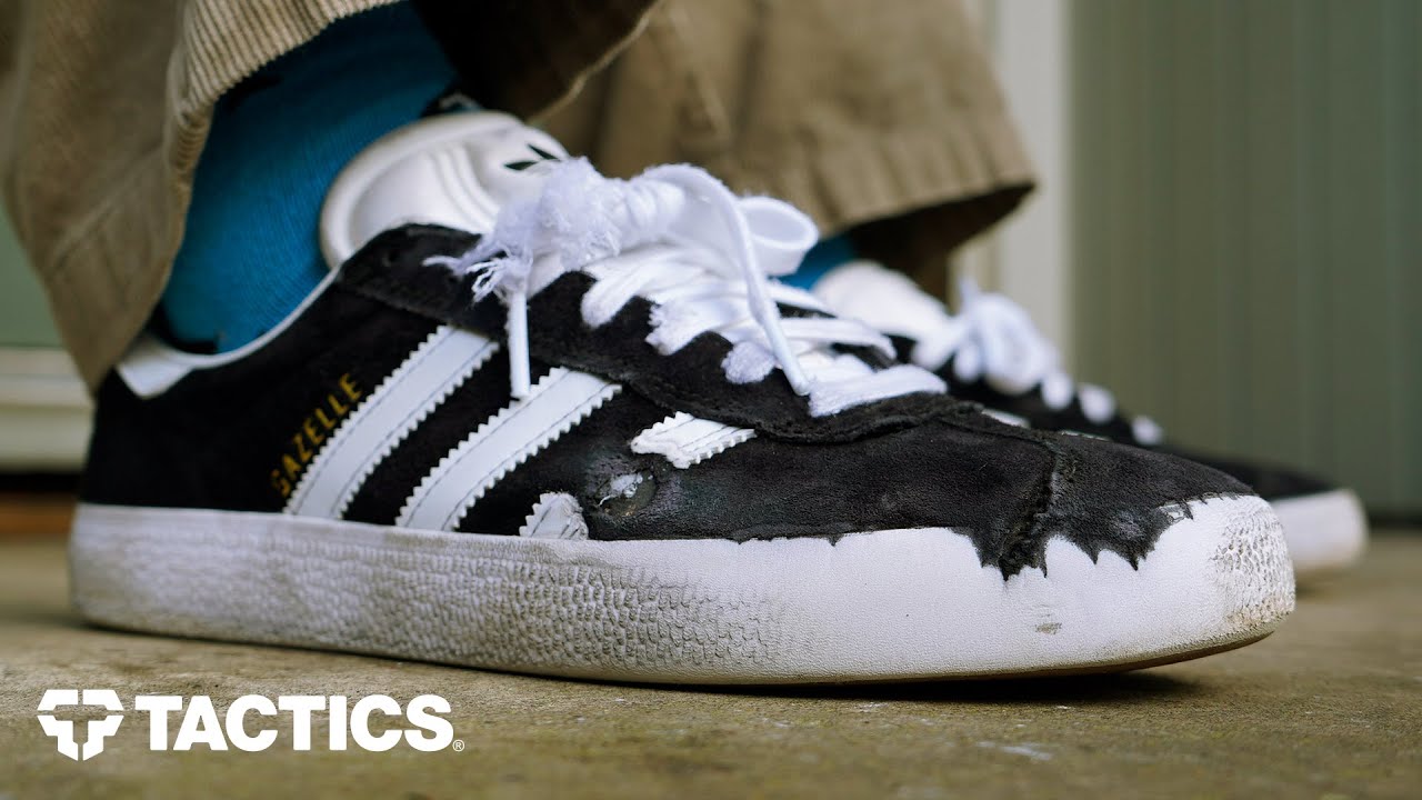 Adidas Gazelle ADV Skate Shoes Wear Review | - YouTube