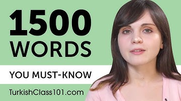 1500 Words Every Turkish Beginner Must Know