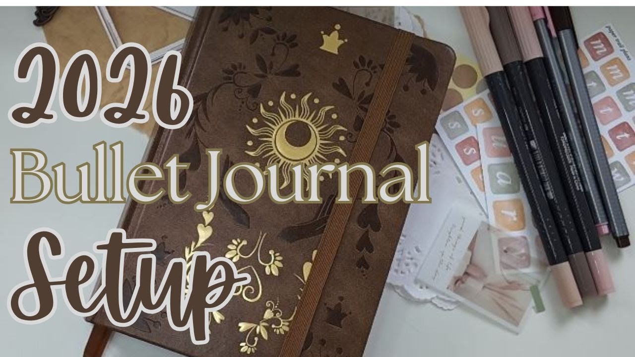My 2026 Bullet Journal Set Up | First Video! | Therapy Chats & Chill