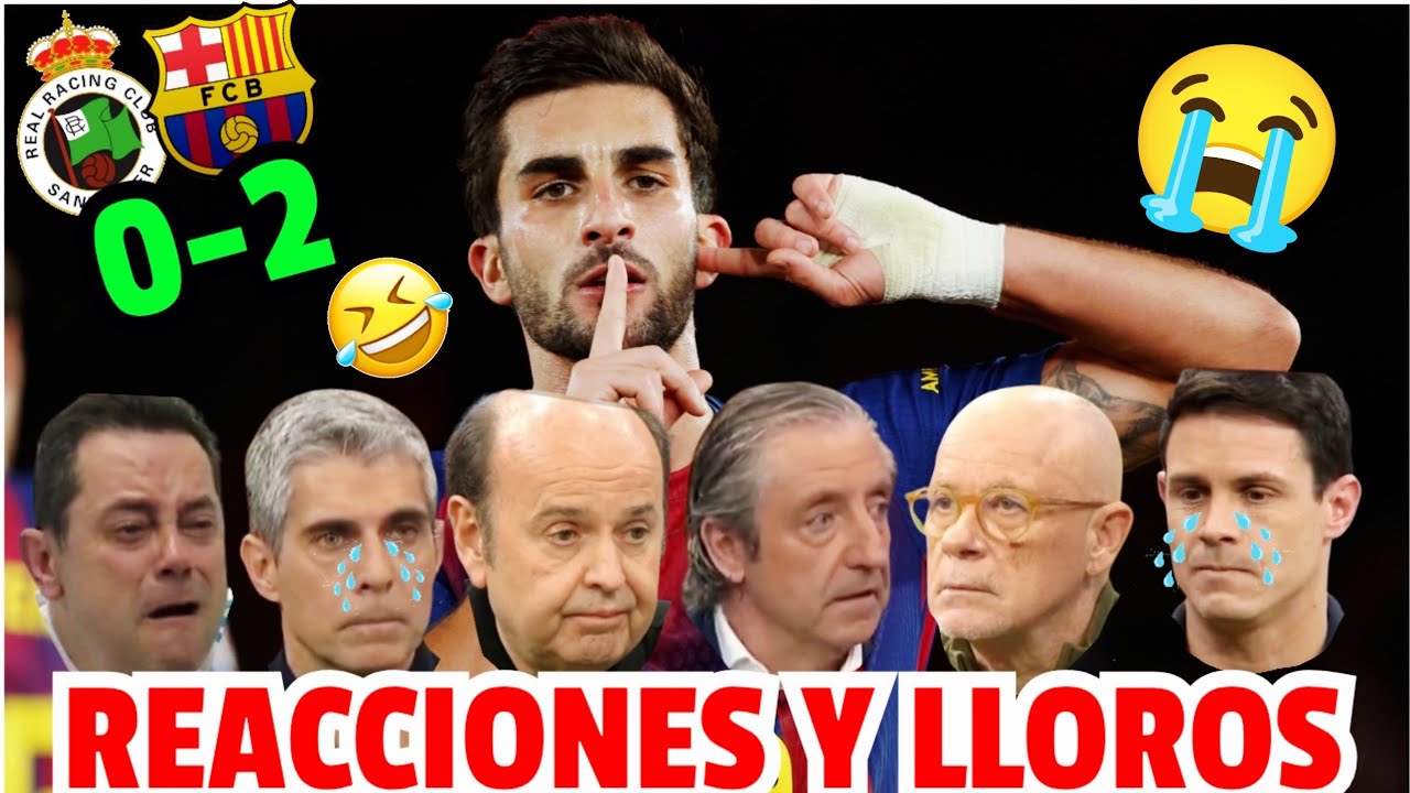 😭🤣 Реакция и слезы фанатов Мадрида после Racing 0 FC Barcelona 2 | Барса вышла в четвертьфинал Ку...