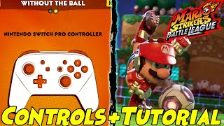 MARIO STRIKERS BATTLE LEAGUE Demo Look at Controls Then Moving & Shooting Tutorial