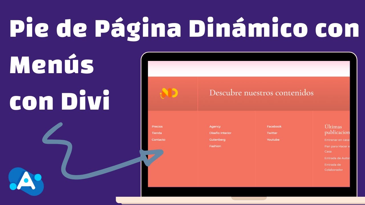 Divi #36 ➜ Cómo Hacer un Pie de Página Dinámico