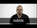 How to pronounce SUBTLE in British English - YouTube