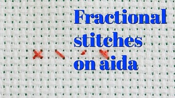 Flosstube #287 How I do fractional stitches on aida!!