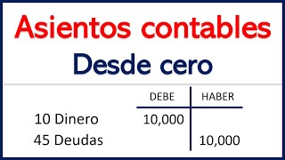 Asientos contables básicos para NO contadores