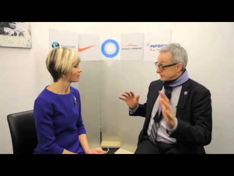 Techonomy CEO Kirkpatrick speaks with Edie Lush at Hub Davos