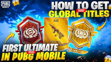 How To Get Ultimate Title in PUBG Mobile | Tips & Tricks To Get Easily Titles | FIREARMS 