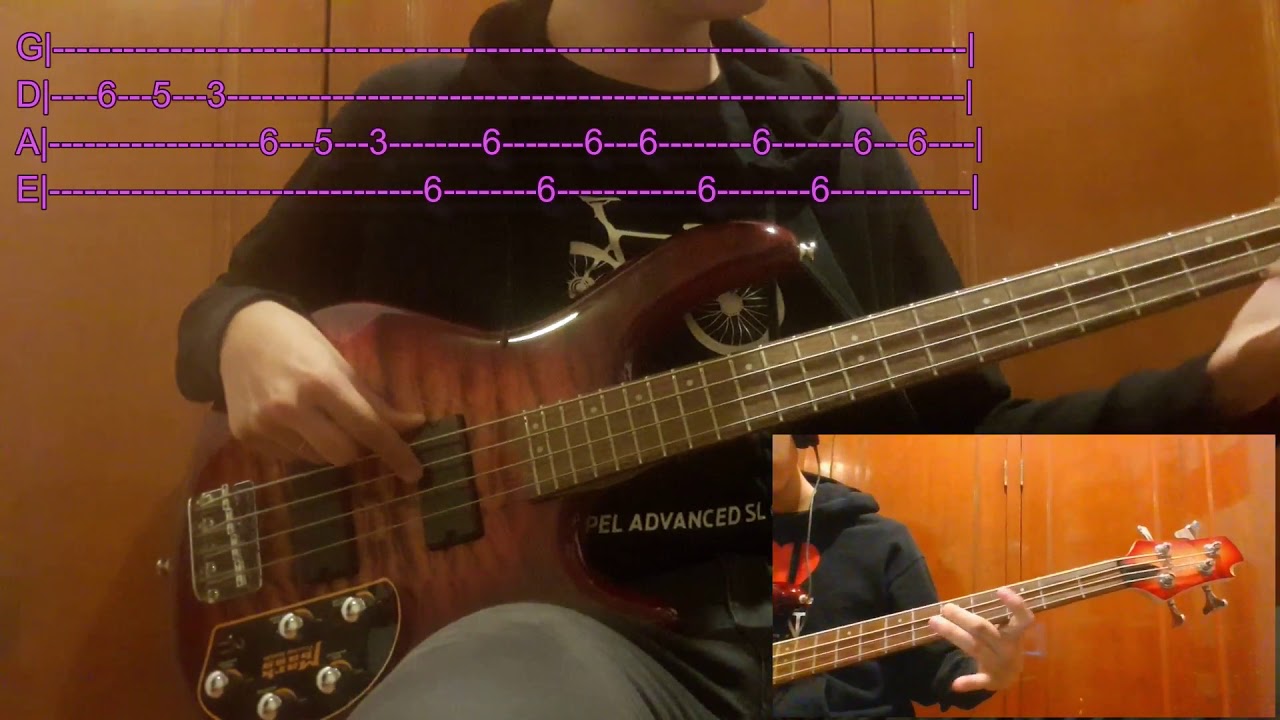 CUCO lover is a day BASS TAB TUTORIAL