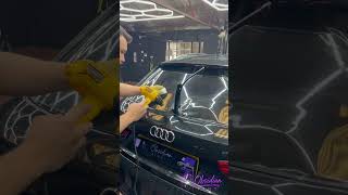 Heat Shrinking an Audi Q5 Rear Screen | Window Tinting Behind the Scenes
