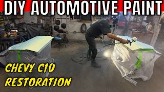 Shiny DIY 2-Tone Paint:  Chevy C10 restoration