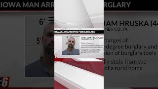 Iowa man arrested for burglary in Winneshiek County