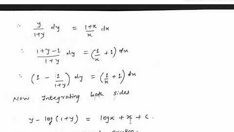 FOD L1 Variable Seperable and Homogeneous diff eqn by Assistant Professor Dilip Udhani