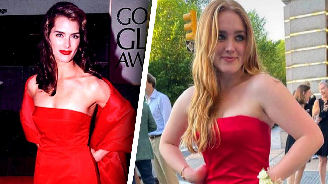 Brooke Shields' Daughter Wears Moms Dress to Prom Brooke Shields' Daughter Wears Moms Dress to Prom