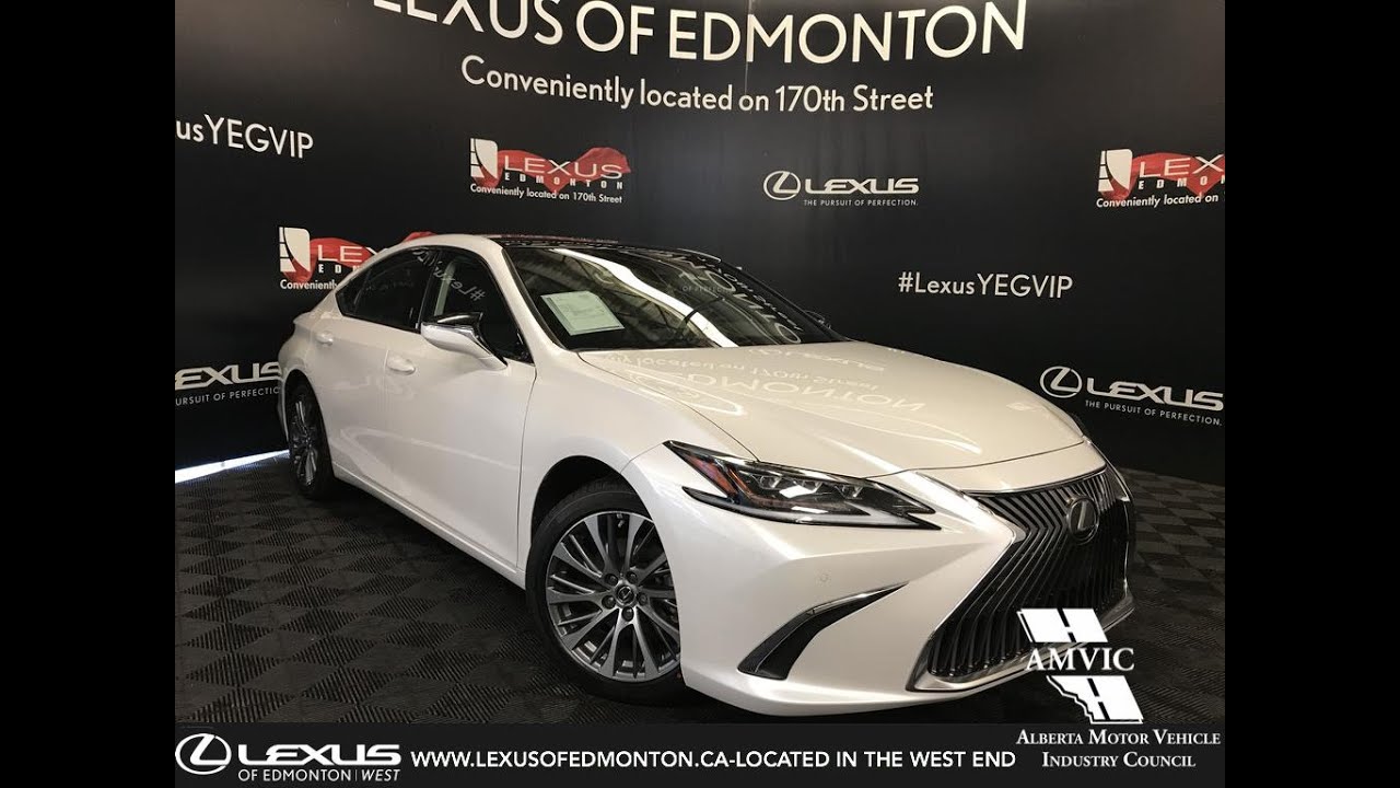 White 2019 Lexus ES 350 Luxury Package Review Edmonton, Alberta YouTube