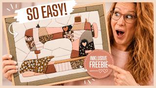 Kinusaiga with Fabric Scraps ✂️ The Most Beautiful No-Sew DIY Technique | Fabric Sewing Machine