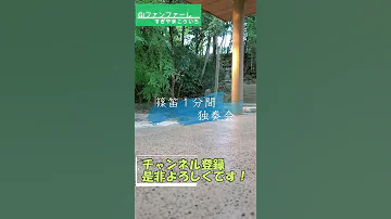 篠笛shorts すぎやまこういちさんを偲んでGIファンファーレを演奏してみた 