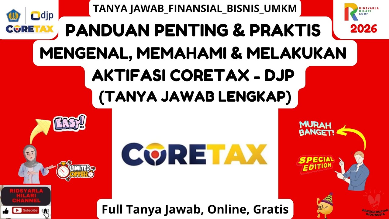 Gampang! Cara Aktivasi Coretax DJP dari Nol! Panduan Praktis, Mudah Dipahami, dan Lengkap!