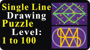 Single Line Drawing Puzzle - Level 01 to 100 one line drawing puzzle one line draws the entire shape