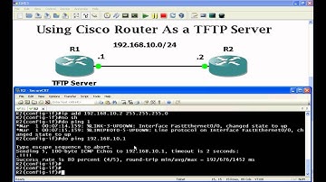 Backup a config file & IOS to a TFTP server using Packet Tracer - Cisco CCNA